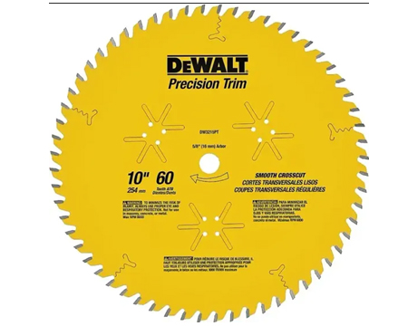 DeWalt Circular Saw Blade 10" 60T