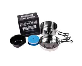 Ready Hour® Outdoor Camping Stainless Steel Cooking Kit - 5 Piece