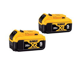 DeWalt® 20V Max DCB205-2 5 AH Lithium-Ion Battery Combo Pack 2 Pc