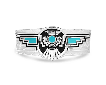 Birch Creek Silver Thunderbird Cuff