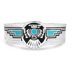 Birch Creek Silver Thunderbird Cuff