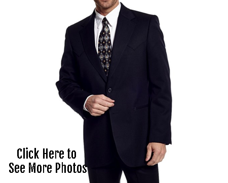 MEN'S CIRCLE S  "ABILENE" BLACK SPORT COAT