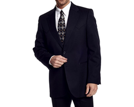 MEN'S CIRCLE S  "ABILENE" BLACK SPORT COAT