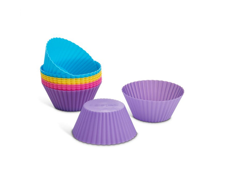 Silicone Rainbow Baking Cups 12 pk