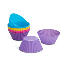 Silicone Rainbow Baking Cups 12 pk