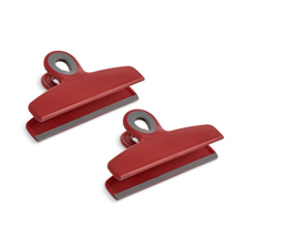 Bag Clip Large Heavy Duty Red 2 pk