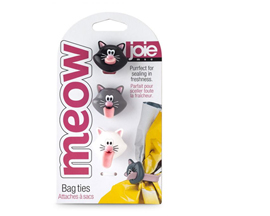 Meow Silicone Bag Ties 3 pk