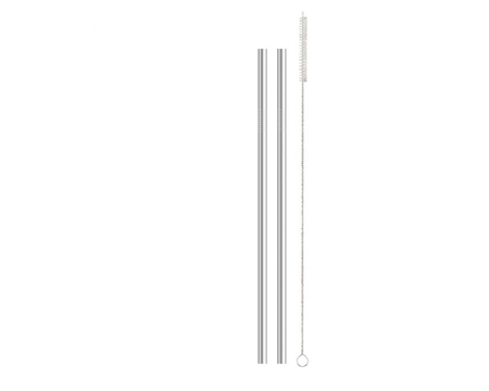 Straws Reusable Stainless Steel 2pk