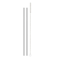 Straws Reusable Stainless Steel 2pk