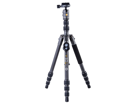 VEO 3 GO 204CB CARBON FIBER TRIPOD / MONOPOD WITH BALL HEAD, BLUETOOTH REMOTE, SPC