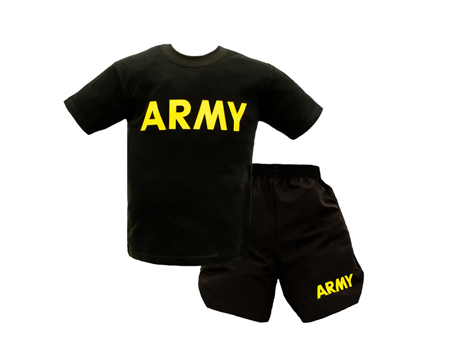 Kids Army PT Set 2-pc Lg