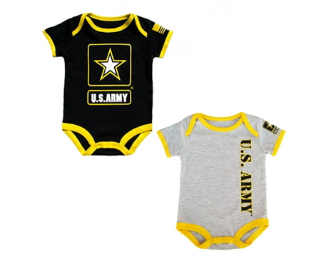 Army 2 Pack Baby Bodysuit
