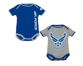 Trooper Air Force 2 pk Baby Bodysuit