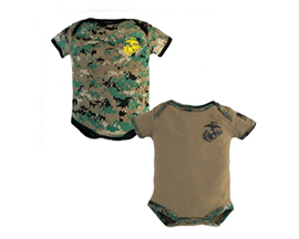 Trooper Woodland/Coyote 2 pk Onesies