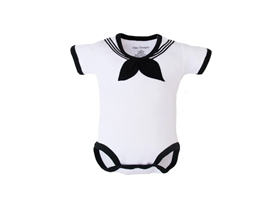Baby Sailor Bodysuit White