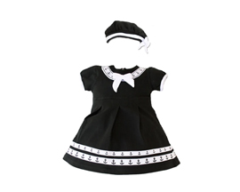 Navy Sailor Dress with Beret