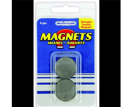 Ceramic Disc Magnet 1" 6 pk