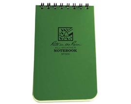 Spiral Notebook 3 x 5 Green