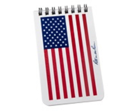 Top Spiral Notebook 3"x 5" US Flag