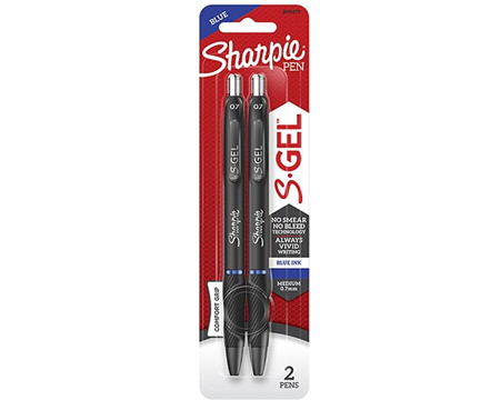 Sharpie S-Gel Pen Blue 2pk