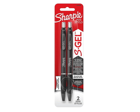 Sharpie S-Gel Pen Blk 2pk