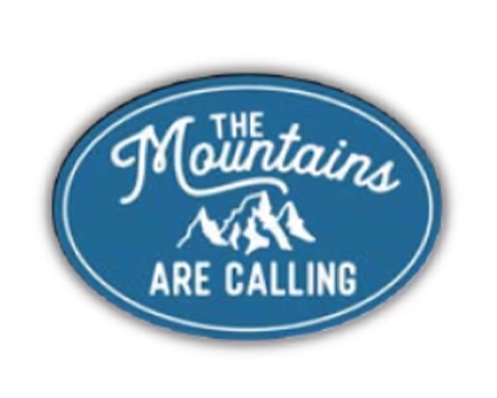 Sticker - The Mountains Are Calling