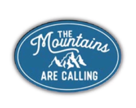 Sticker - The Mountains Are Calling