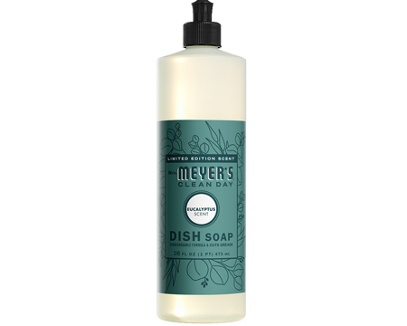 Mrs Meyer's Liquid Dish Soap Eucalyptus 16oz