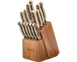 Smith's® Cutlery 15 Pc Block Cabin