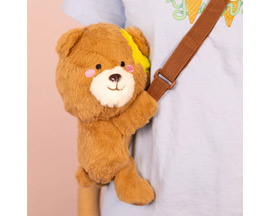 Bewaltz® Plush Crossbody Honey Bear - Brown