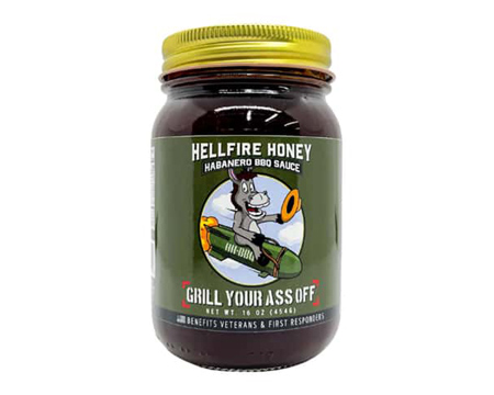 Grill Your Ass Off® Hellfire Honey 16 oz. Habanero BBQ Sauce