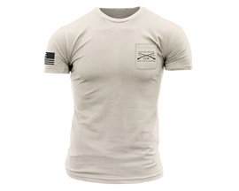 Grunt Style® Men's American Spartan Pocket Short Sleeve T-Shirt - Sand