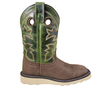 Smoky Mountain® Kids Branson Western Boots - Green
