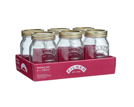Preserve Jar Glass 17 oz 6 pk