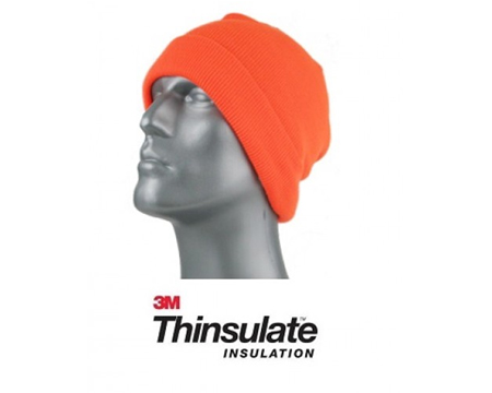 Mens Thinsulate Cuff Hat Orange
