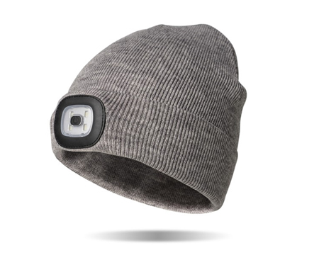 LED Beanie Rechargeable in Oat