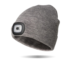 LED Beanie Rechargeable in Oat