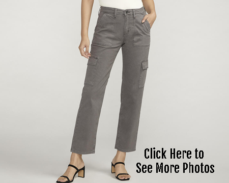 Silver Women's Suki Mid Rise Cargo Pants