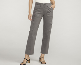 Silver Women's Suki Mid Rise Cargo Pants