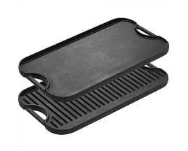 Reversible Grill & Griddle Cast Iron 10.5 x 20