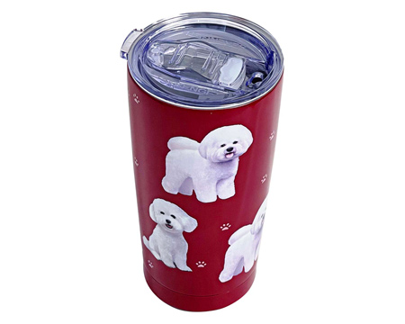 Serengeti® Ultimate 3D Tumbler 20 oz. Stainless Steel - Bichon Frise
