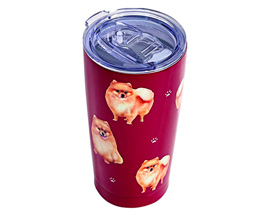 Serengeti® Ultimate 3D Tumbler 20 oz. Stainless Steel - Red Pomeranian