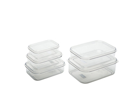 Micro Clear Containers  Set/5 1 Ea