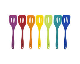 Slotted Silicone Turner Bright Colors