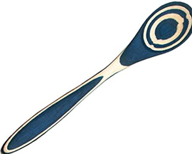 Spoon Blue Pakkawood