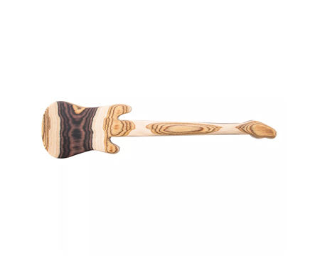 Guitar Spatula Natural Pakkawood