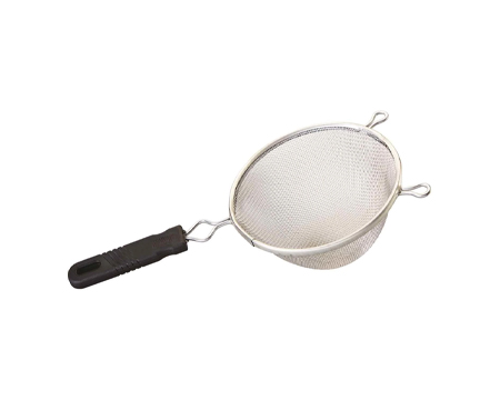 Good Cook Silver/Black Aluminum Mesh Strainer 6"