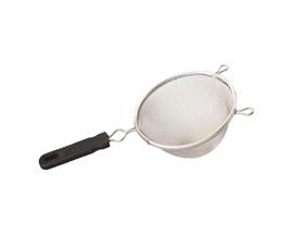Good Cook Silver/Black Aluminum Mesh Strainer 6"
