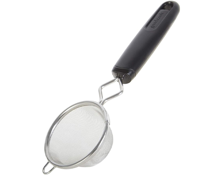 Good Cook Silver/Black Aluminum Mesh Strainer 3"