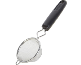 Good Cook Silver/Black Aluminum Mesh Strainer 3"